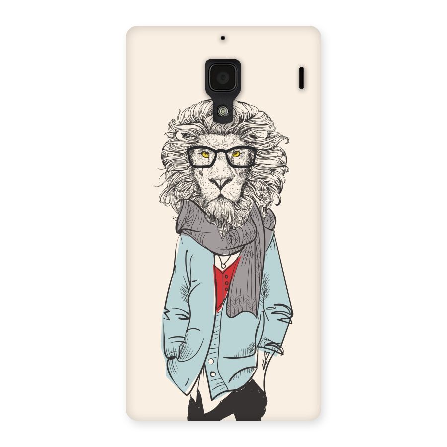 Stylish Lion Back Case for Redmi 1S