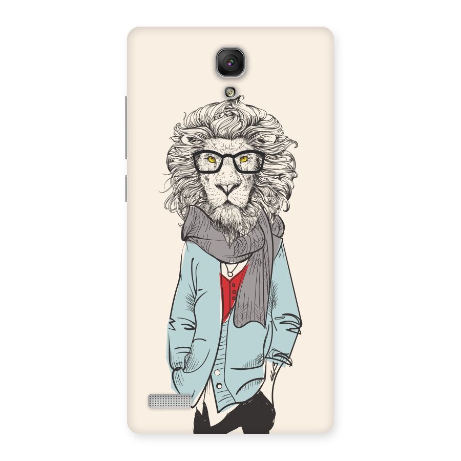 Stylish Lion Back Case for Redmi Note