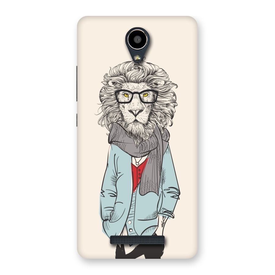 Stylish Lion Back Case for Redmi Note 2