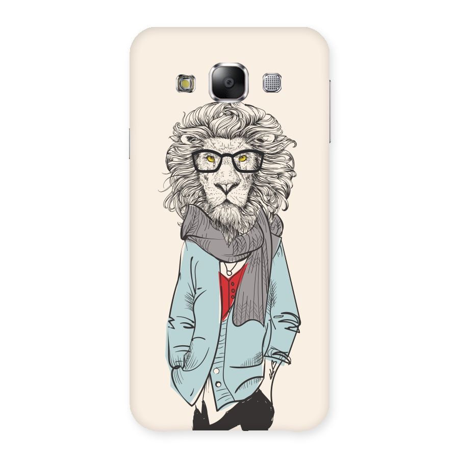 Stylish Lion Back Case for Samsung Galaxy E5