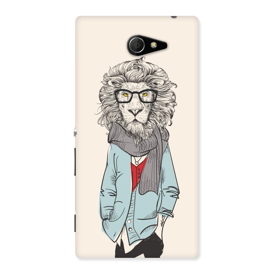 Stylish Lion Back Case for Sony Xperia M2