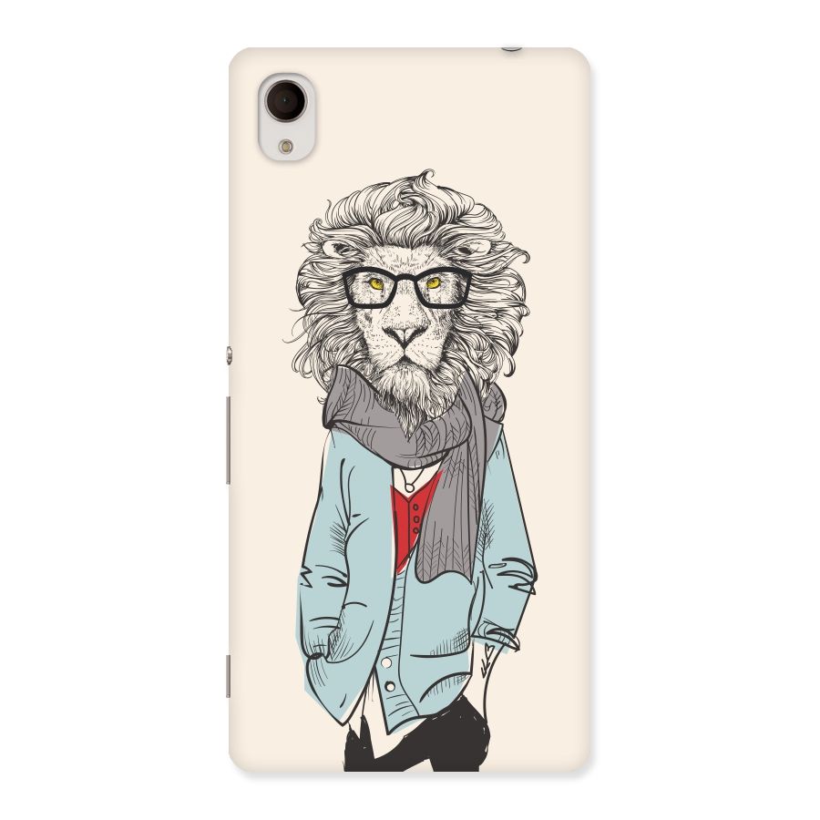Stylish Lion Back Case for Sony Xperia M4