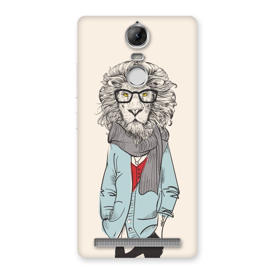 Stylish Lion Back Case for Vibe K5 Note