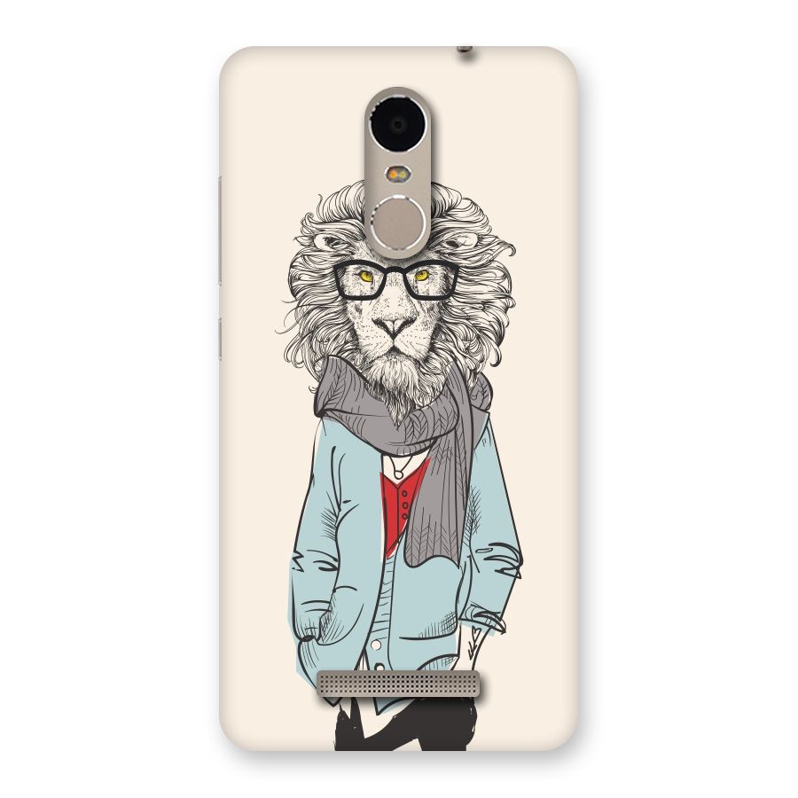 Stylish Lion Back Case for Xiaomi Redmi Note 3