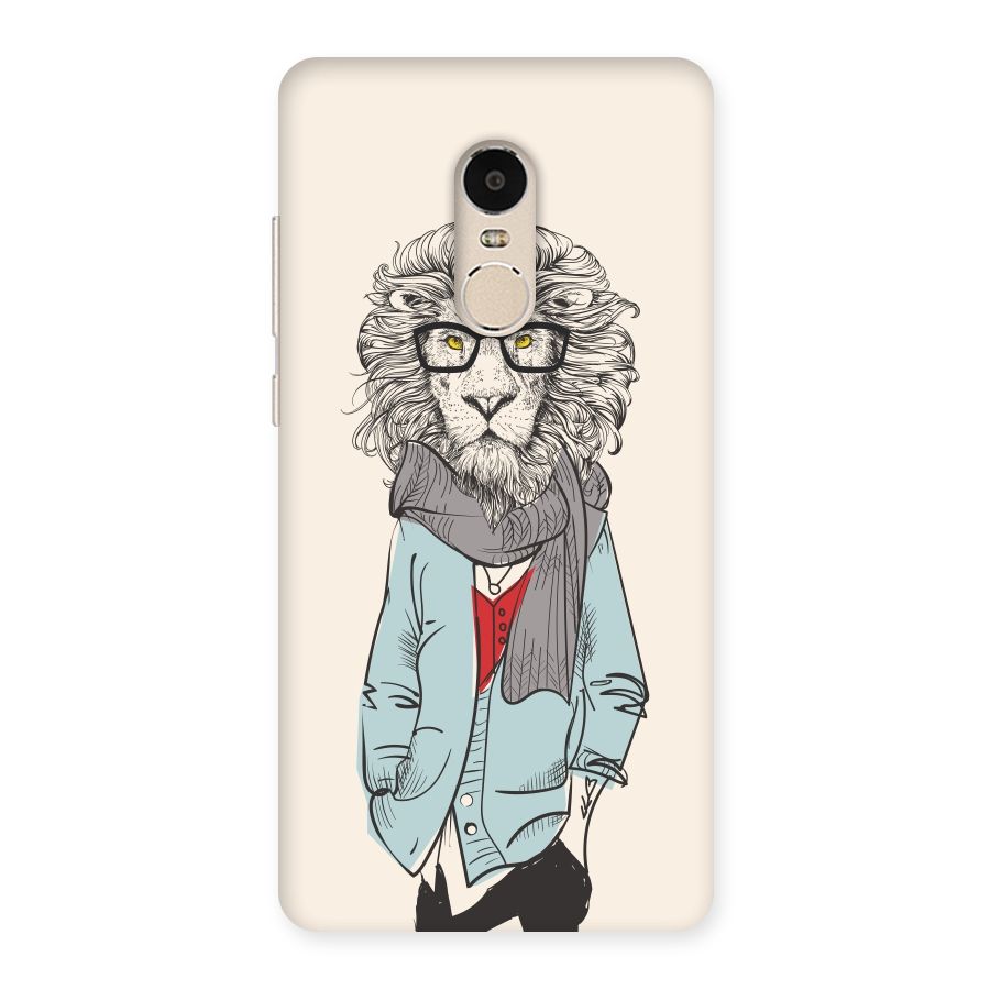 Stylish Lion Back Case for Xiaomi Redmi Note 4