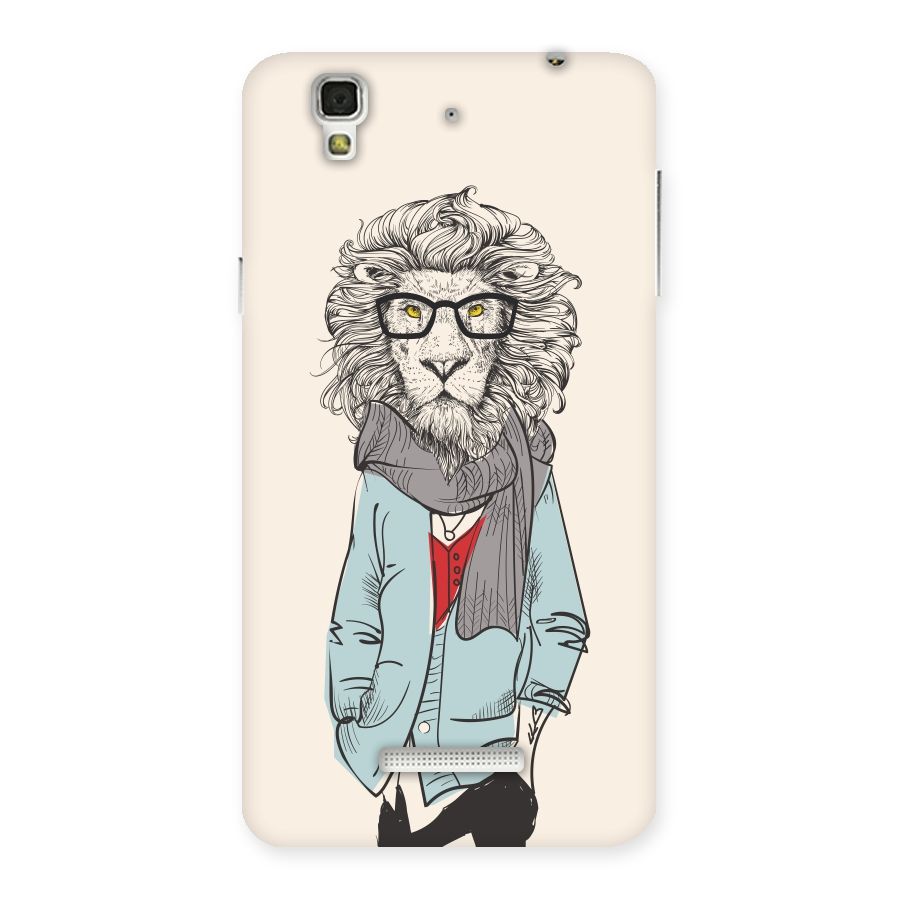Stylish Lion Back Case for YU Yureka Plus