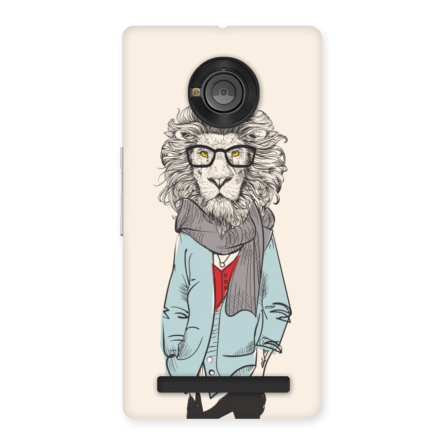 Stylish Lion Back Case for Yu Yunique