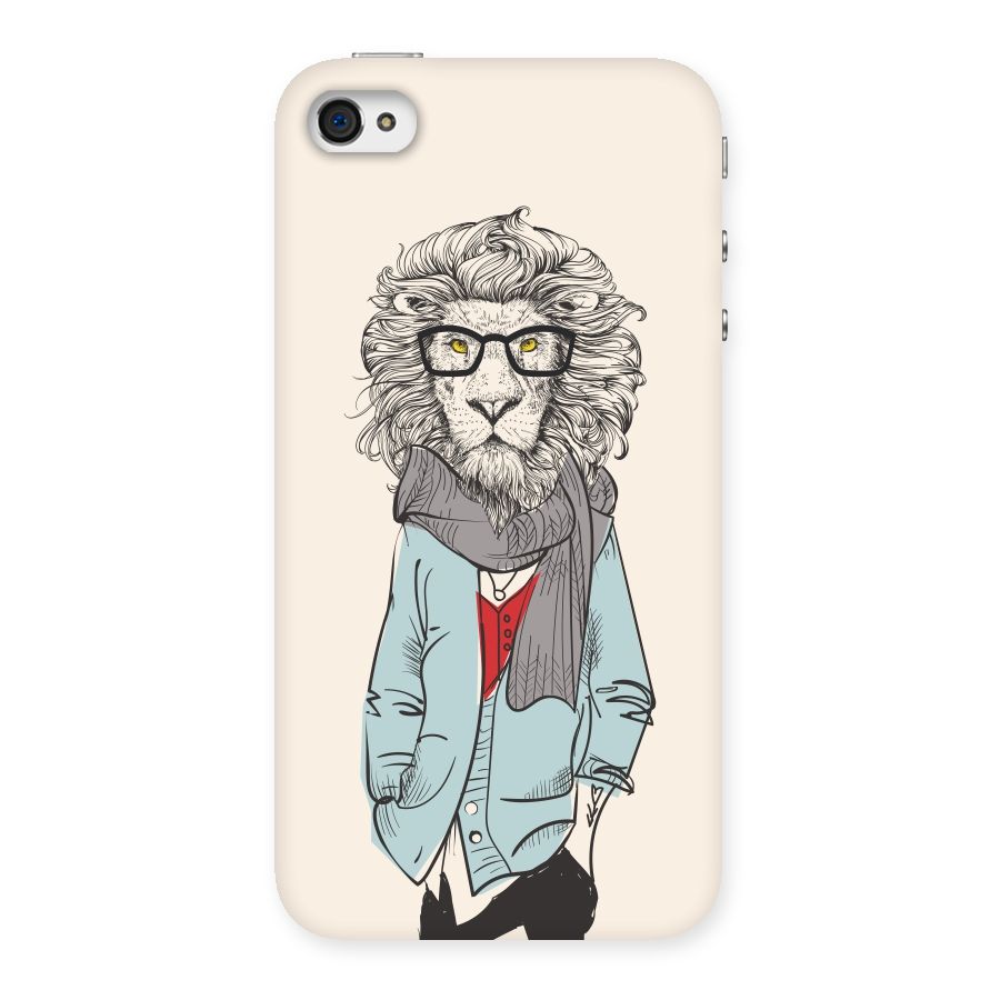 Stylish Lion Back Case for iPhone 4 4s