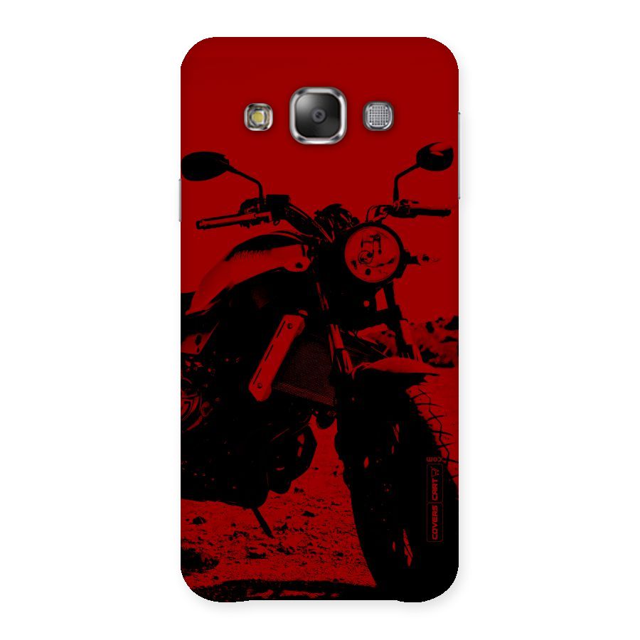 Stylish Ride Red Back Case for Galaxy E7