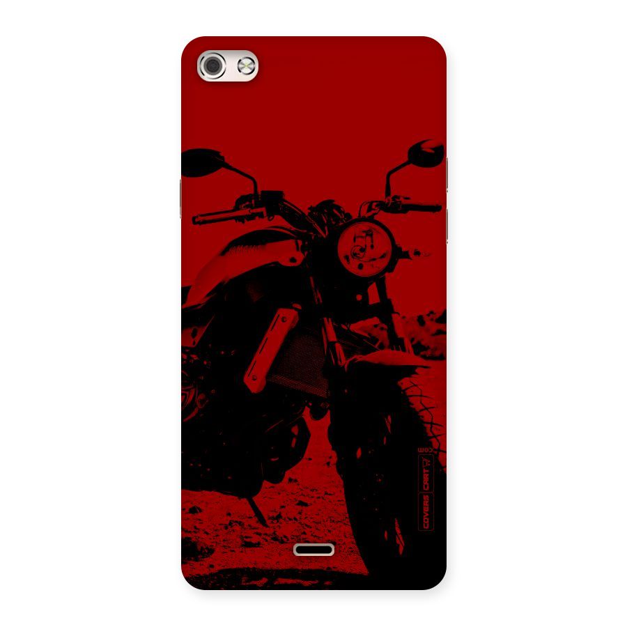 Stylish Ride Red Back Case for Micromax Canvas Silver 5