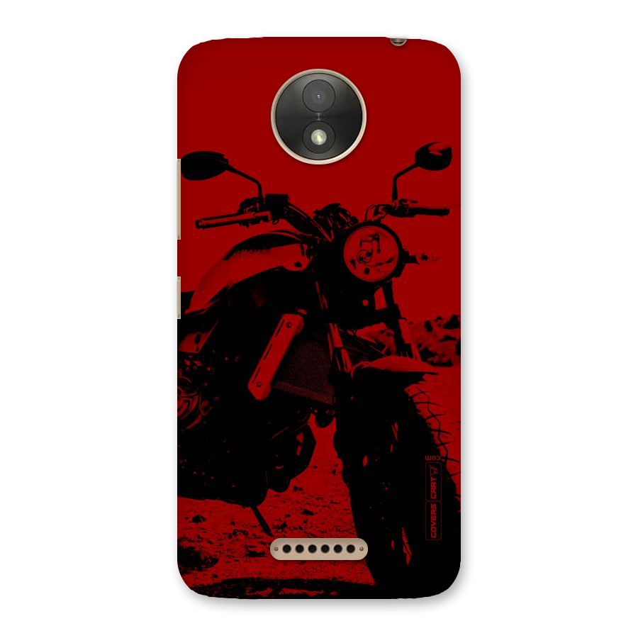 Stylish Ride Red Back Case for Moto C Plus