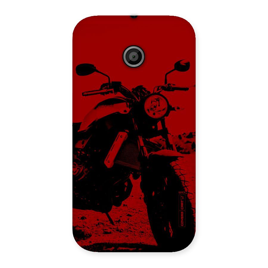 Stylish Ride Red Back Case for Moto E