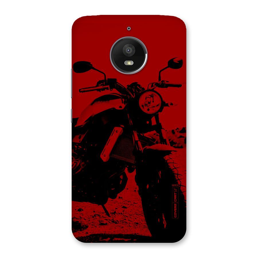 Stylish Ride Red Back Case for Moto E4 Plus