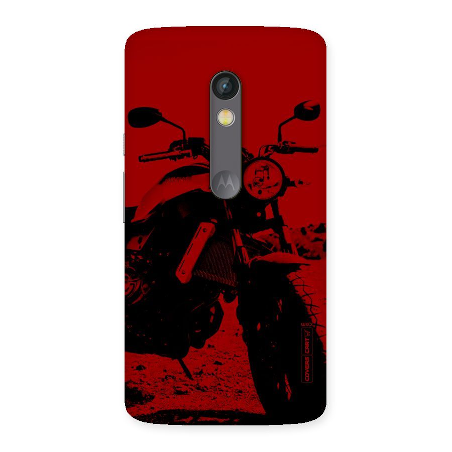 Stylish Ride Red Back Case for Moto X Play