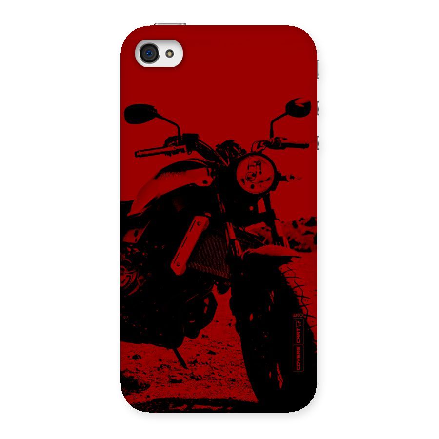 Stylish Ride Red Back Case for iPhone 4 4s