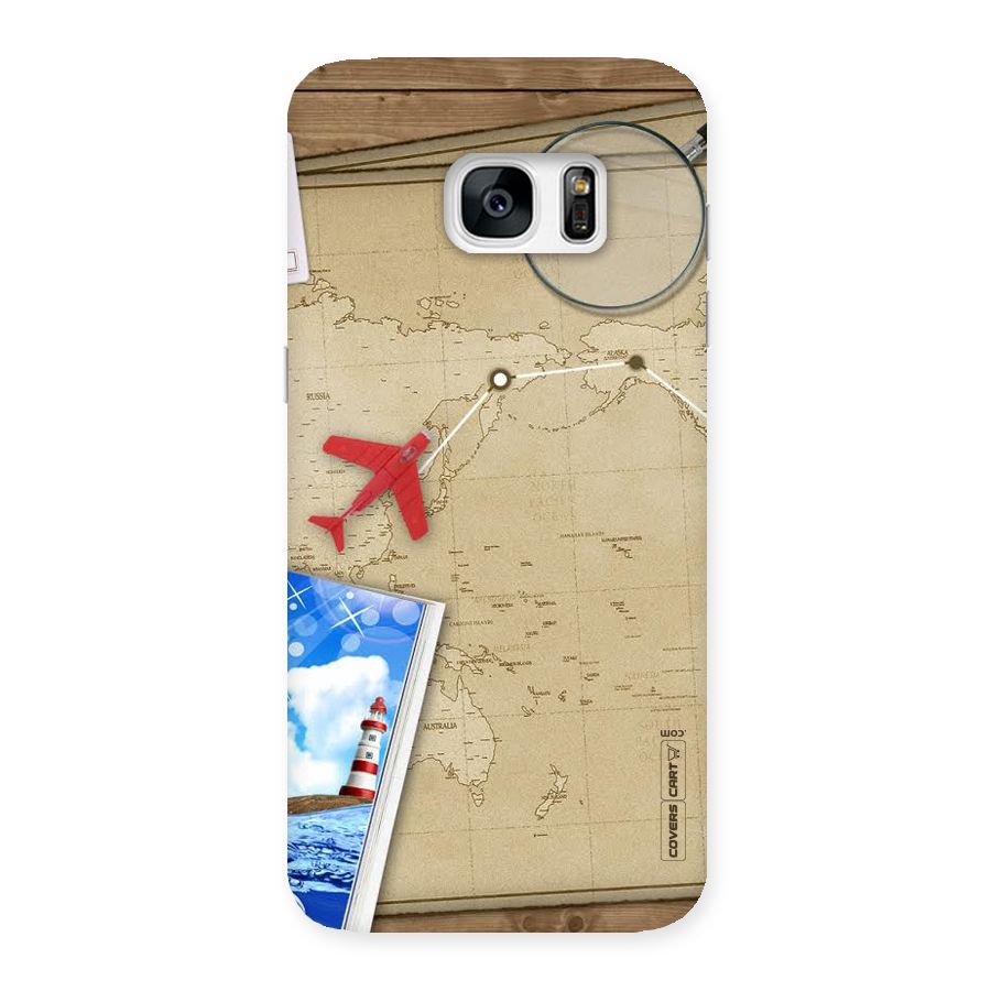 Summer Travel Back Case for Galaxy S7 Edge