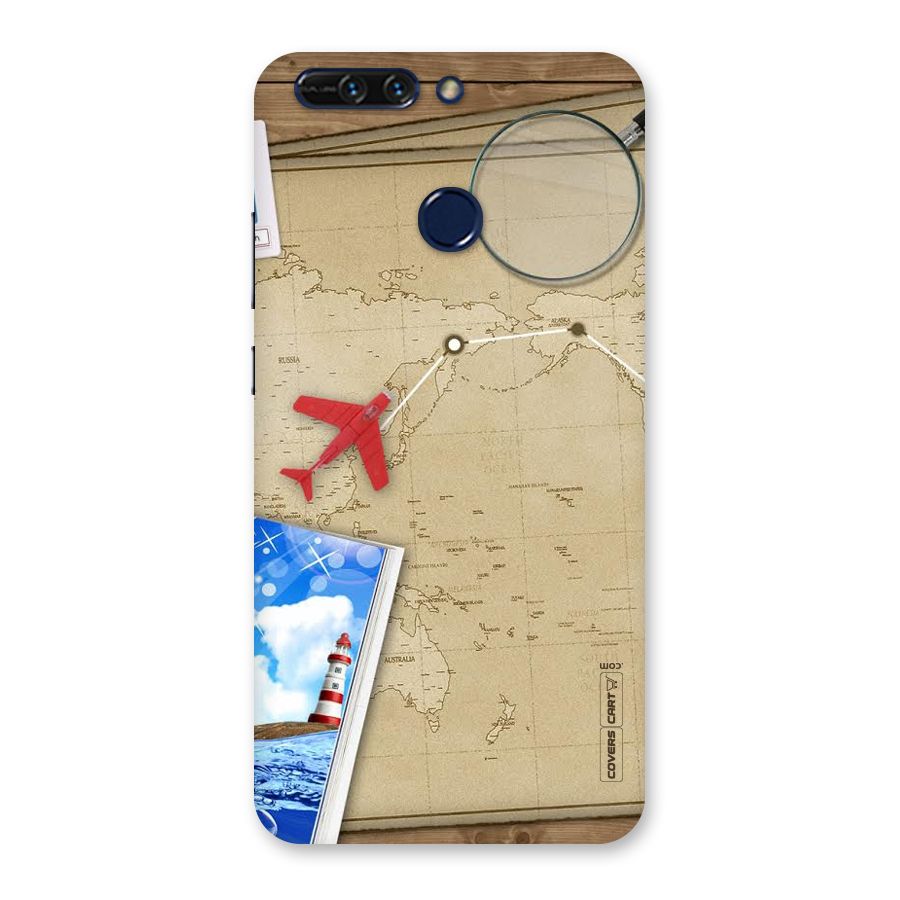 Summer Travel Back Case for Honor 8 Pro