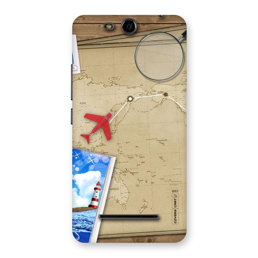Summer Travel Back Case for Micromax Canvas Juice 3 Q392