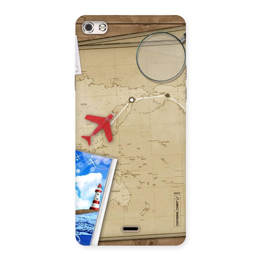 Summer Travel Back Case for Micromax Canvas Silver 5