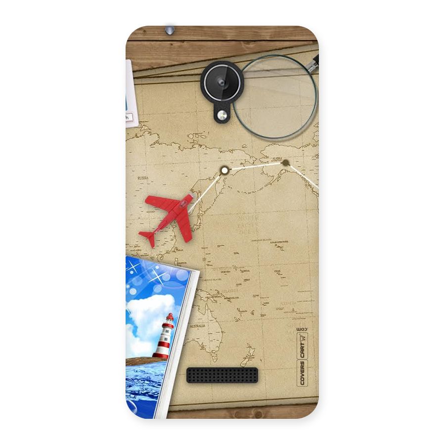 Summer Travel Back Case for Micromax Canvas Spark Q380