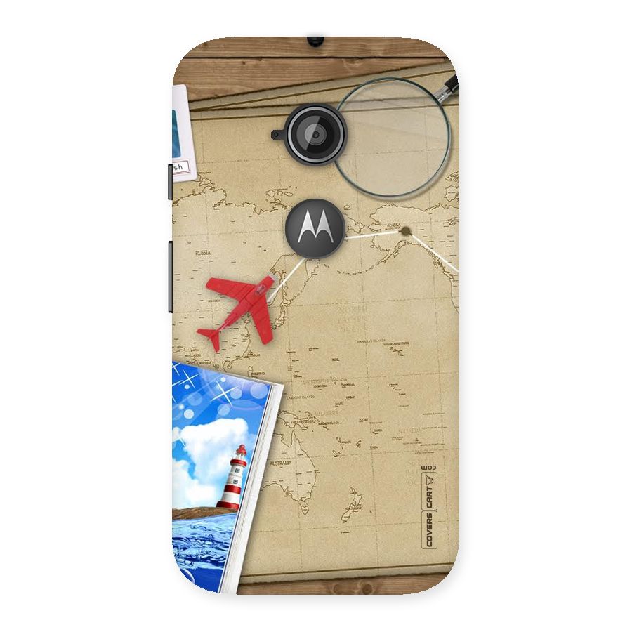 Summer Travel Back Case for Moto E 2nd Gen