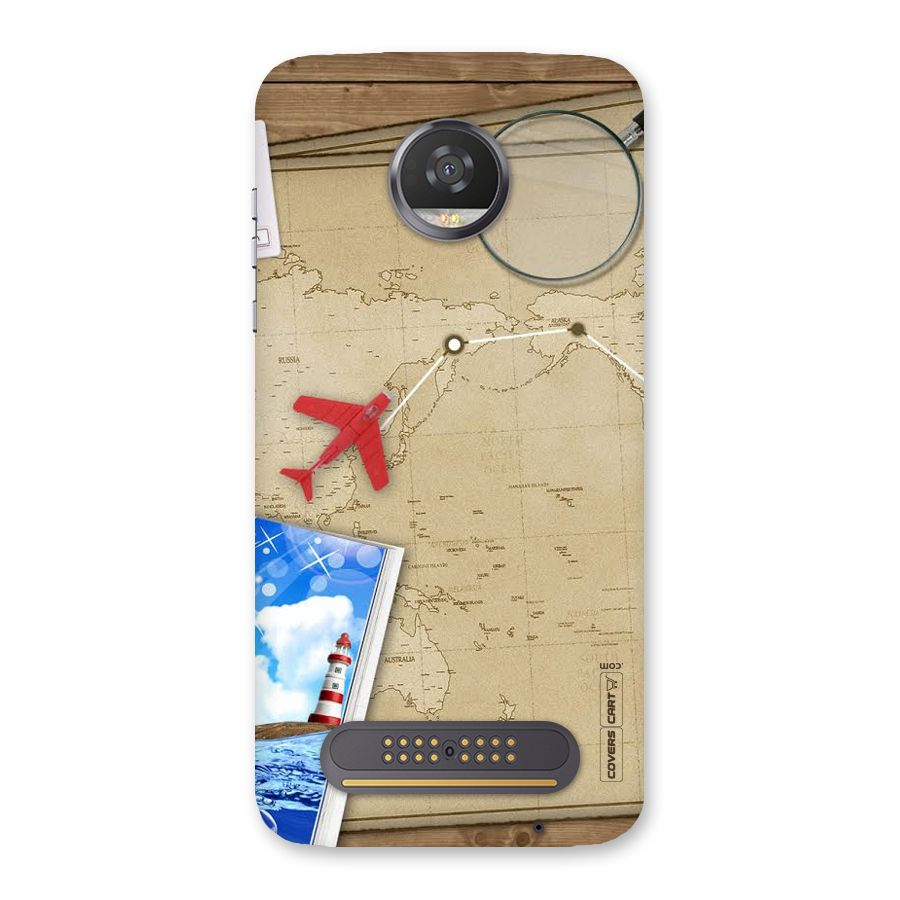 Summer Travel Back Case for Moto Z2 Play