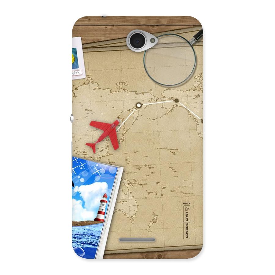 Summer Travel Back Case for Sony Xperia E4