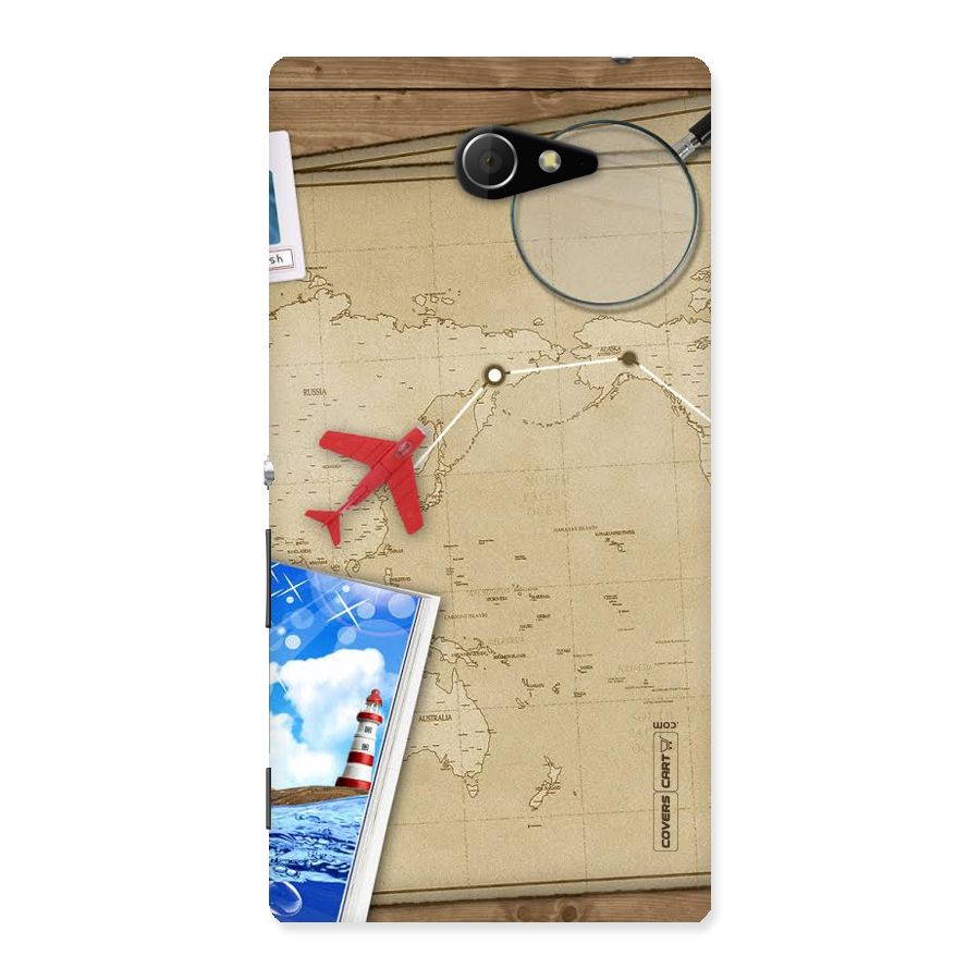 Summer Travel Back Case for Sony Xperia M2