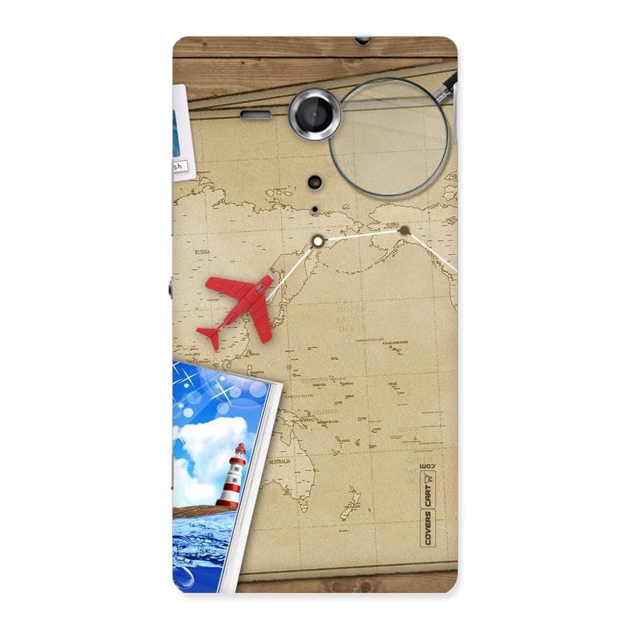 Summer Travel Back Case for Sony Xperia SP