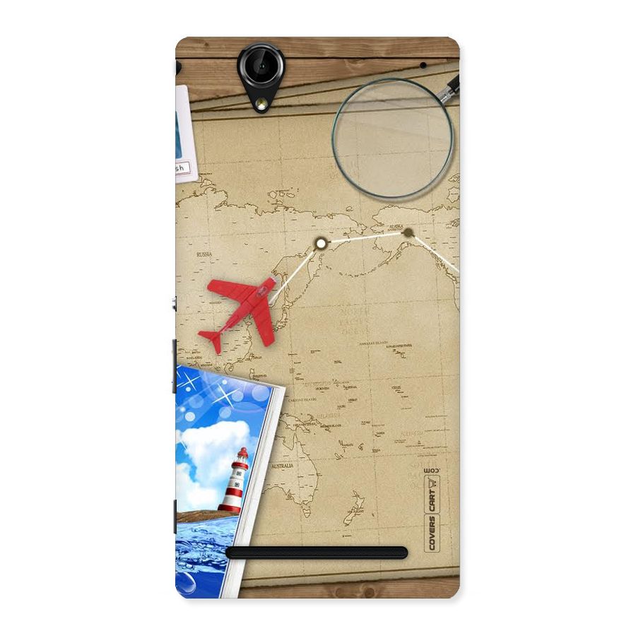 Summer Travel Back Case for Sony Xperia T2