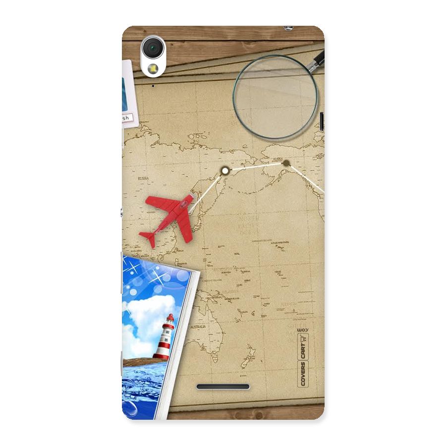 Summer Travel Back Case for Sony Xperia T3
