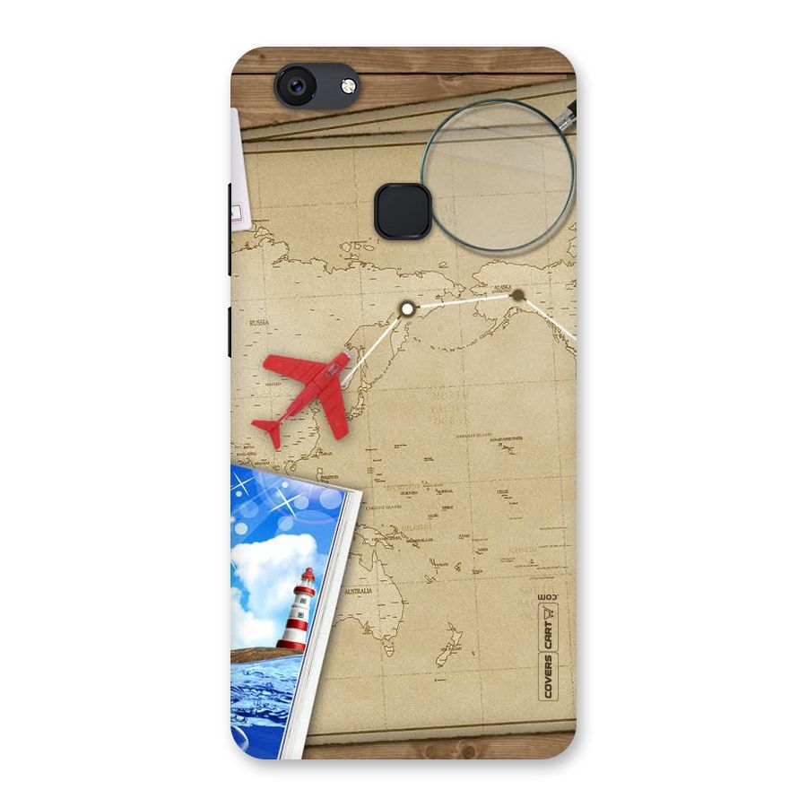 Summer Travel Back Case for Vivo V7 Plus