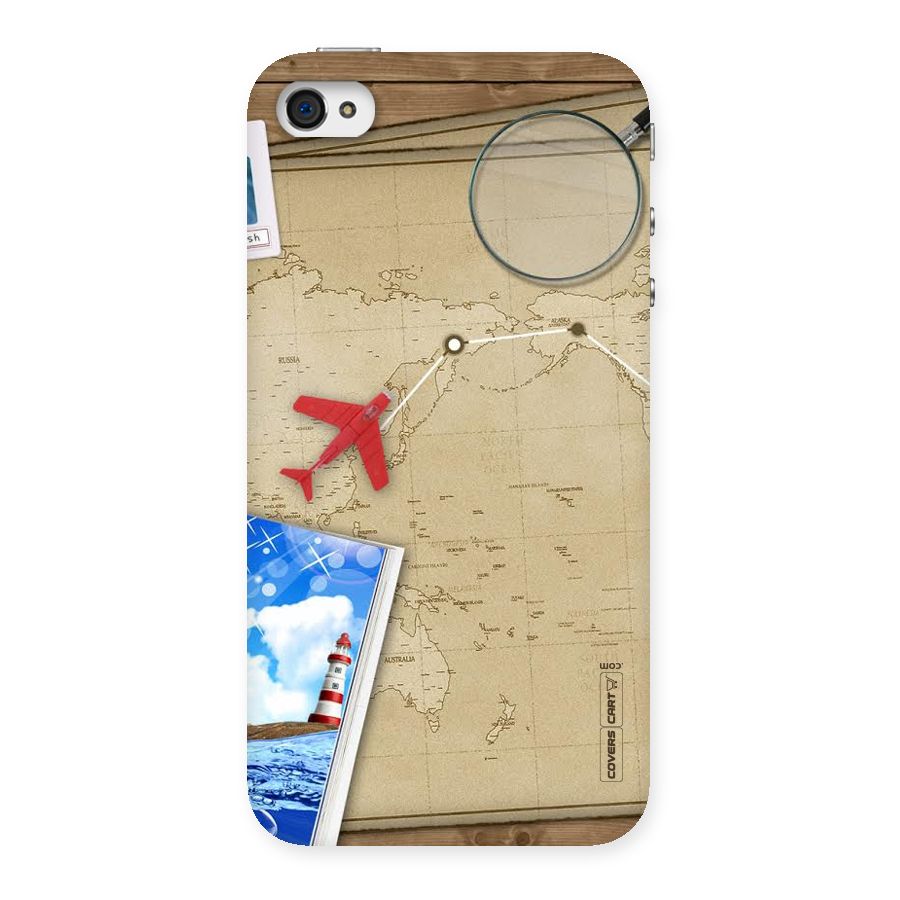 Summer Travel Back Case for iPhone 4 4s