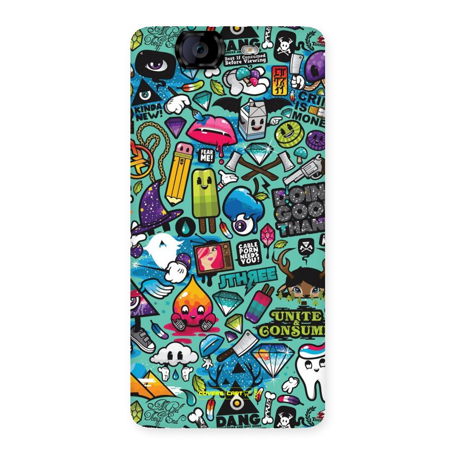 Sweet Candies Back Case for Canvas Knight A350
