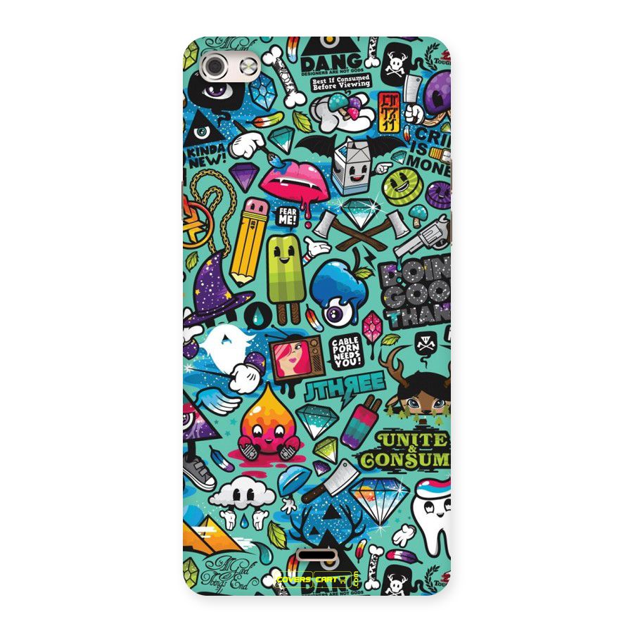 Sweet Candies Back Case for Micromax Canvas Silver 5