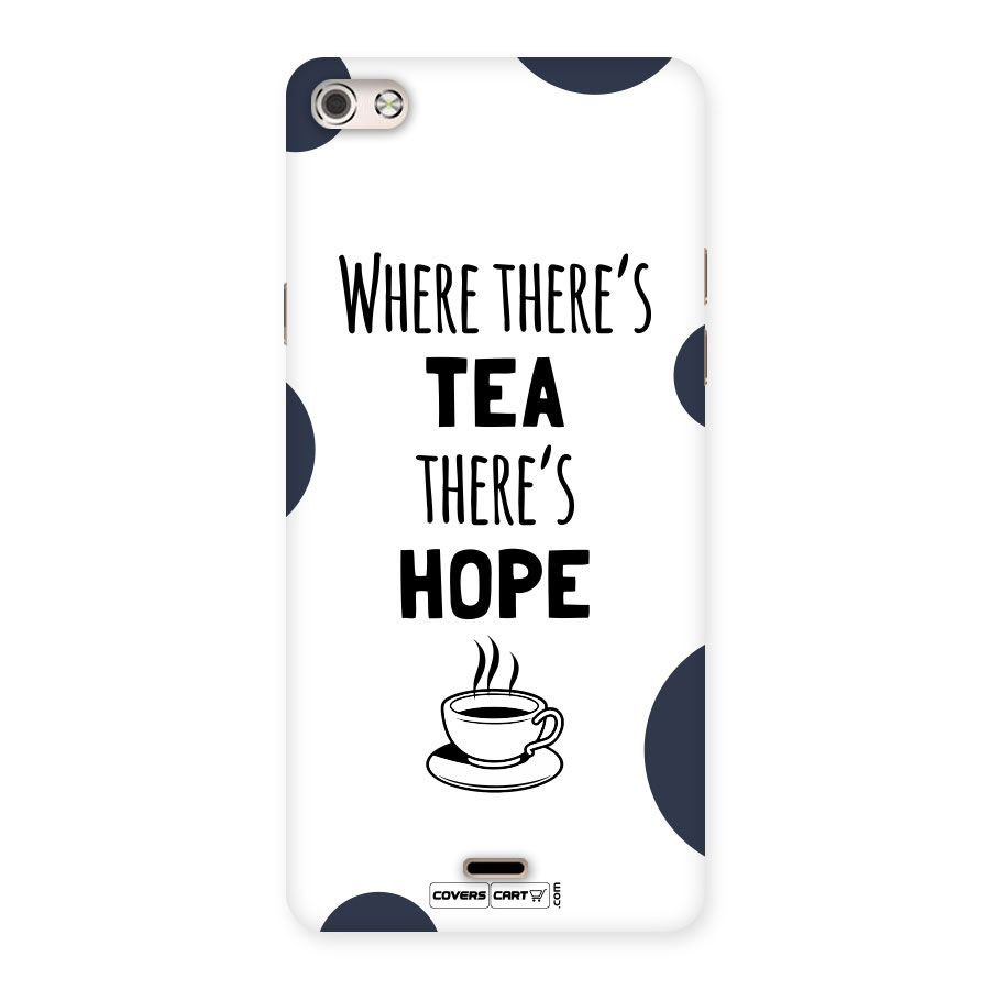 Tea Hope Back Case for Micromax Canvas Silver 5