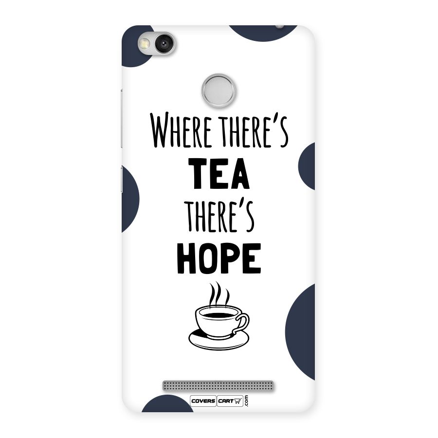 Tea Hope Back Case for Redmi 3S Prime