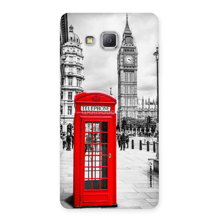 Telephone Booth Back Case for Galaxy A7