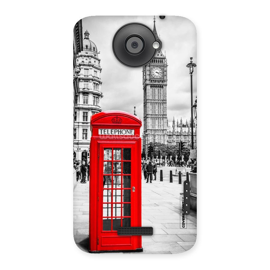 Telephone Booth Back Case for HTC One X
