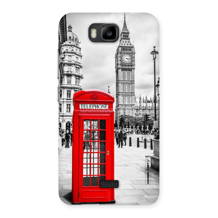 Telephone Booth Back Case for Honor Bee