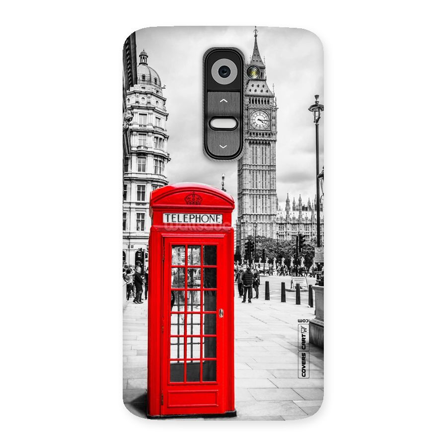 Telephone Booth Back Case for LG G2