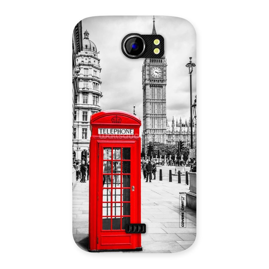 Telephone Booth Back Case for Micromax Canvas 2 A110