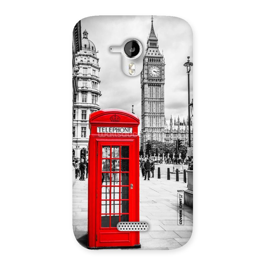 Telephone Booth Back Case for Micromax Canvas HD A116