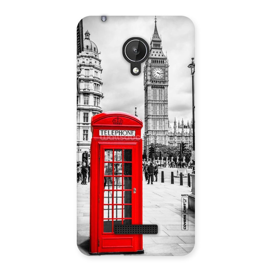 Telephone Booth Back Case for Micromax Canvas Spark Q380