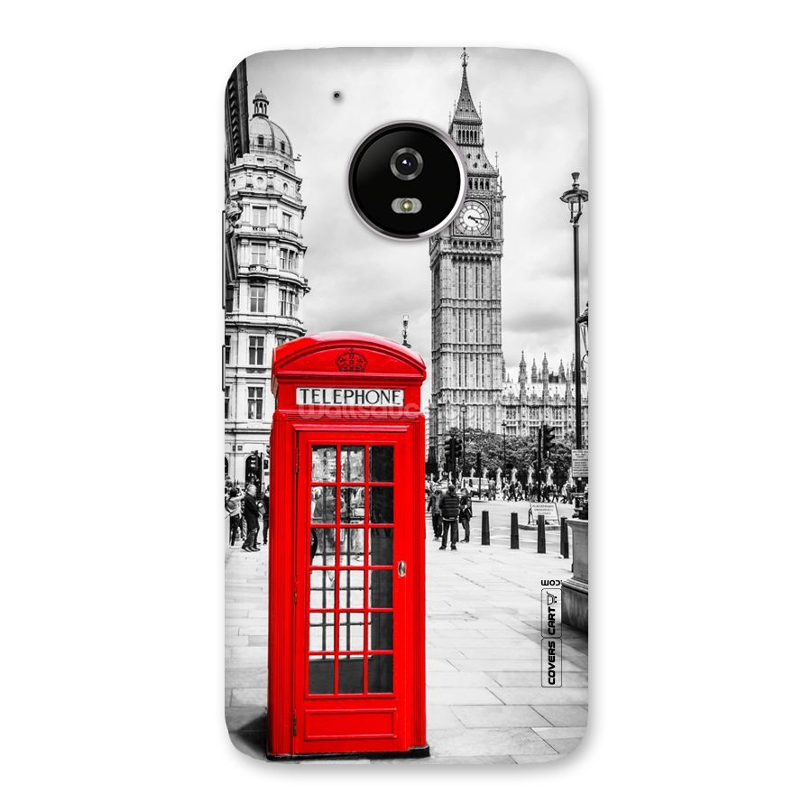 Telephone Booth Back Case for Moto G5
