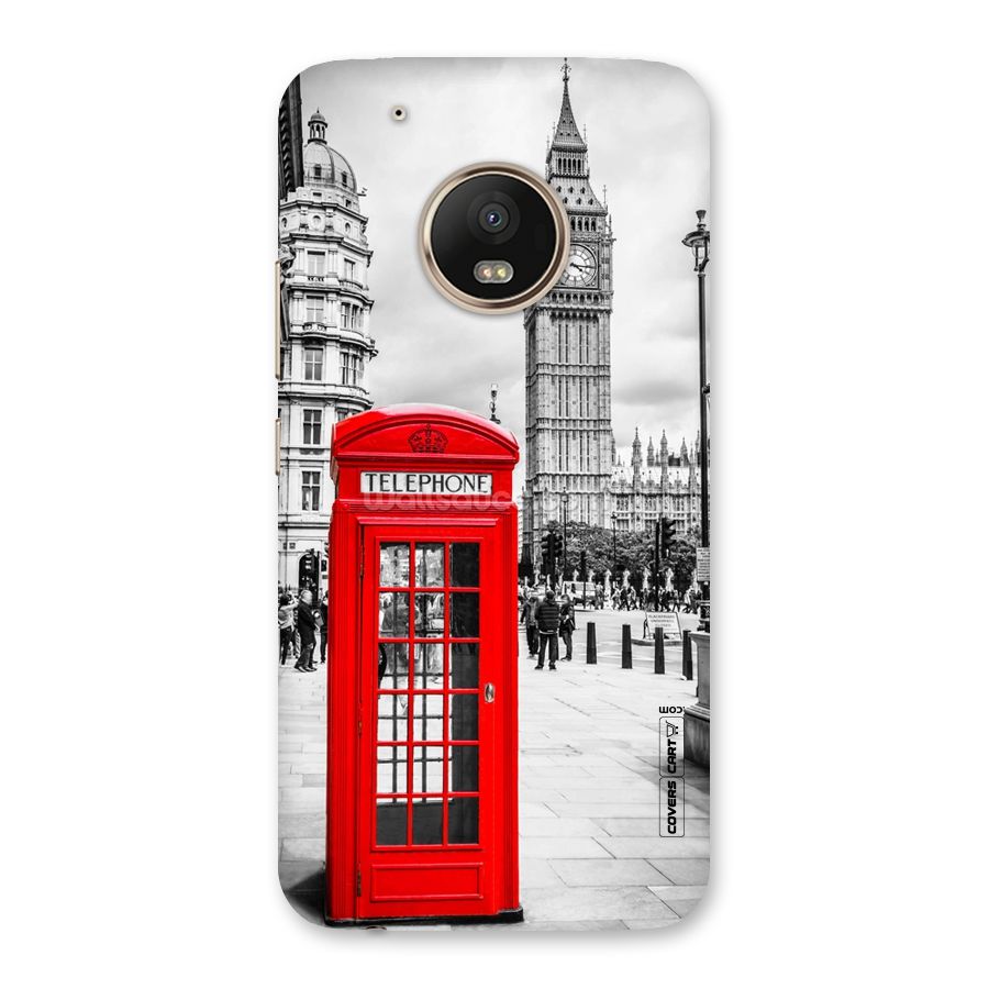 Telephone Booth Back Case for Moto G5 Plus