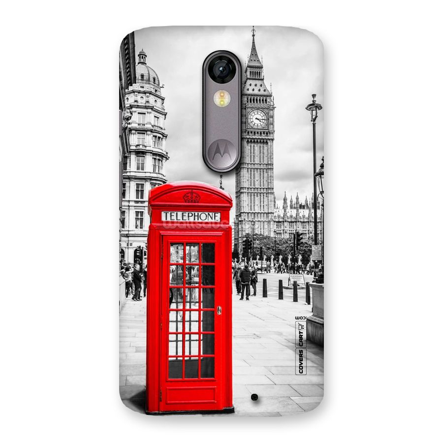Telephone Booth Back Case for Moto X Force