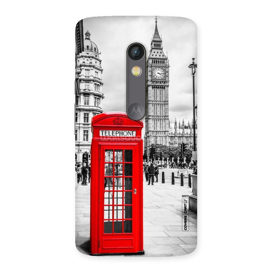 Telephone Booth Back Case for Moto X Play