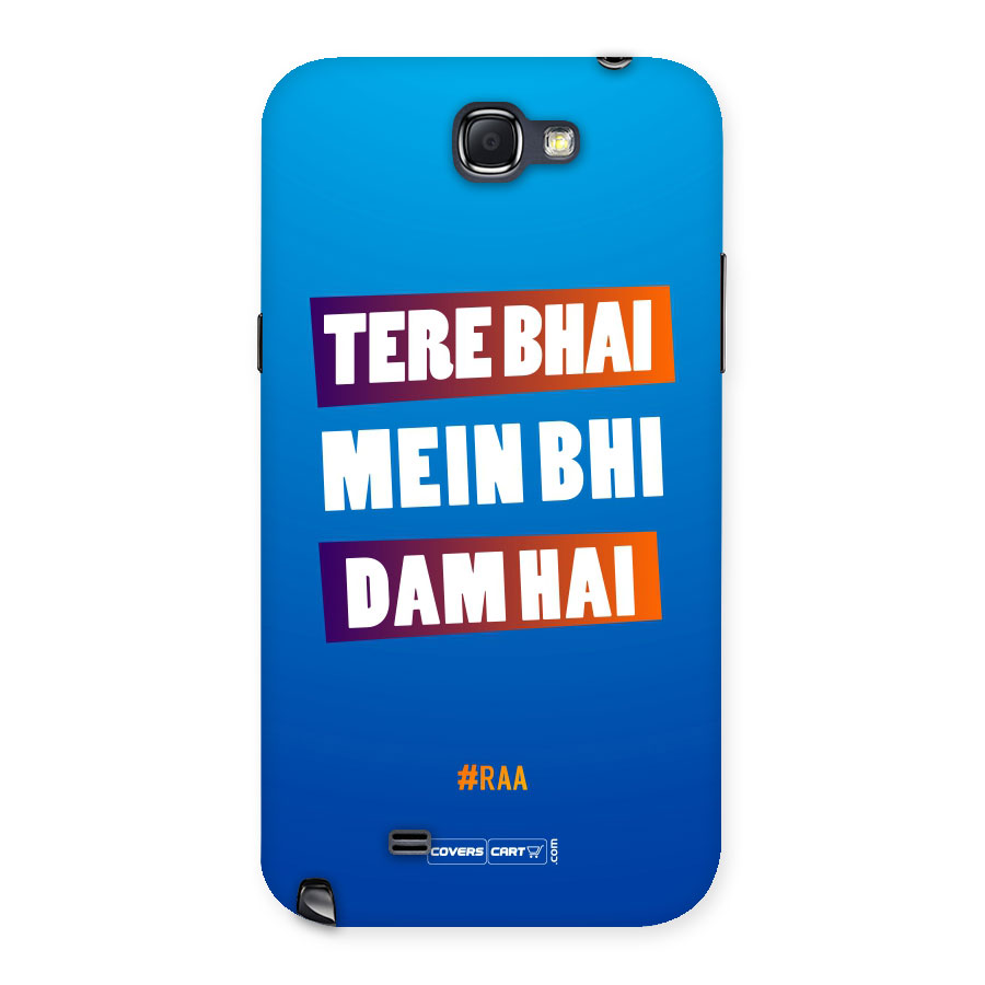 Tera Bhai Raftaar (Blue) Back Case for Galaxy Note 2