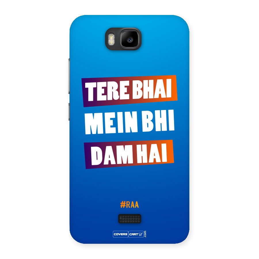 Tera Bhai Raftaar (Blue) Back Case for Honor Bee
